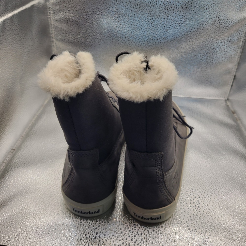Timberland Womens Skyla Bay Fleece Fold-Down Boots Size 8.5 6 inch Gray - Picture 4 of 12